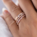 Wedding Band 0.54 TCW Round Brilliant Cut Full Eternity Anniversary Bands