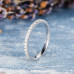 Wedding Band Round Brilliant Cut Full Eternity Stacking Anniversary Band