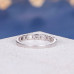 Wedding Band Round & Baguette Cut Half Eternity Bridal Set Band