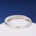 Wedding Band Round Brilliant Cut Channel Set Half Eternity Anniversary Band