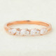 Wedding Band 0.33 CT Pear & Round Shaped Moissanite Alternative Band