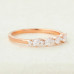 Wedding Band 0.33 CT Pear & Round Shaped Moissanite Alternative Band