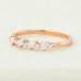 Wedding Band 0.33 CT Pear & Round Shaped Moissanite Alternative Band