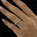 Wedding Band 0.50 TCW Marquise And Round Cut Alternative Moissanite Band