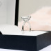 Engagement Ring 3 CT Emerald Cut Diamond 14K Gold Promise Ring