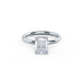 Engagement Ring 3 CT Emerald Cut Diamond 14K Gold Promise Ring