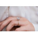 Engagement Ring 3.20 CT Cushion Cut Hidden Halo Moissanite Solitaire Ring