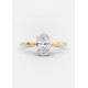 Engagement Ring 2.50 CT Oval Moissanite Solitaire Diamond Ring