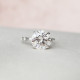 Engagement Ring 4 CT Round Brilliant Cut Solitaire Moissanite Diamond Ring