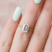 Engagement Ring 4 CT Emerald Cut Braided Moissanite Hidden Halo Infinite Ring