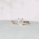 Engagement Ring 1.50 CT Oval Cut Braided Moissanite Diamond Valentine Ring