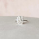 Engagement Ring 6 CT Cushion Cut Moissanite Hidden Halo Anniversary Ring