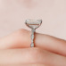 Engagement Ring 5 CT Emerald Cut Art Deco Moissanite Dainty Ring