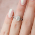 Engagement Ring 2 CT Cushion Cut Split Shank Moissanite Ring