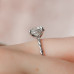 Engagement Ring 2.50 CT Round Cut Braided Infinite Moissanite Ring